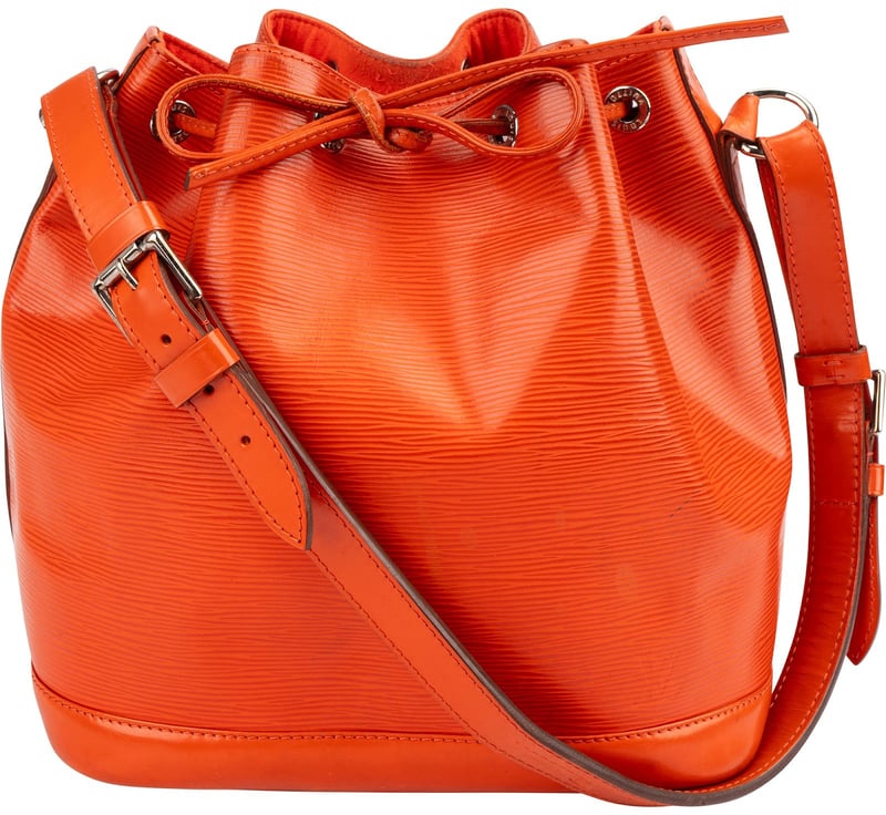 Louis Vuitton Orange Epi Leather NM Sac Noe Petit Shoulder Bag