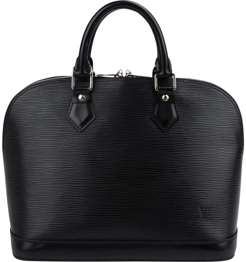 Louis Vuitton Noir Epi Leather Alma PM Handbag