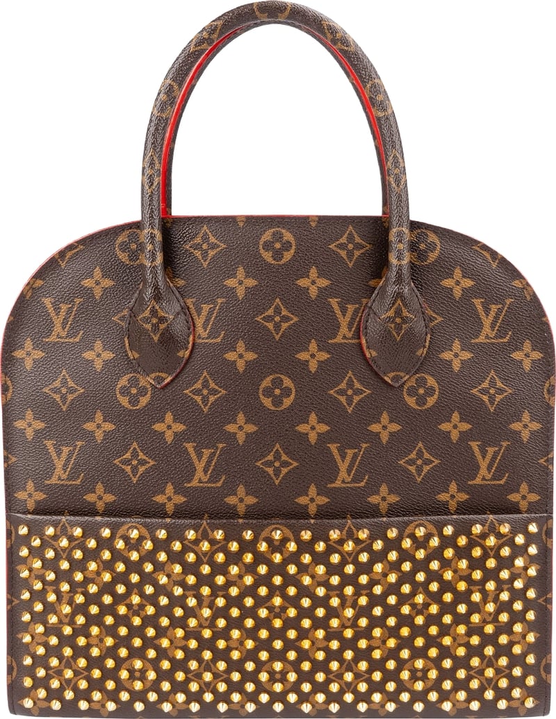 Louis Vuitton Monogram Canvas X Christian Louboutin Studded "Iconoclasts" Handbag