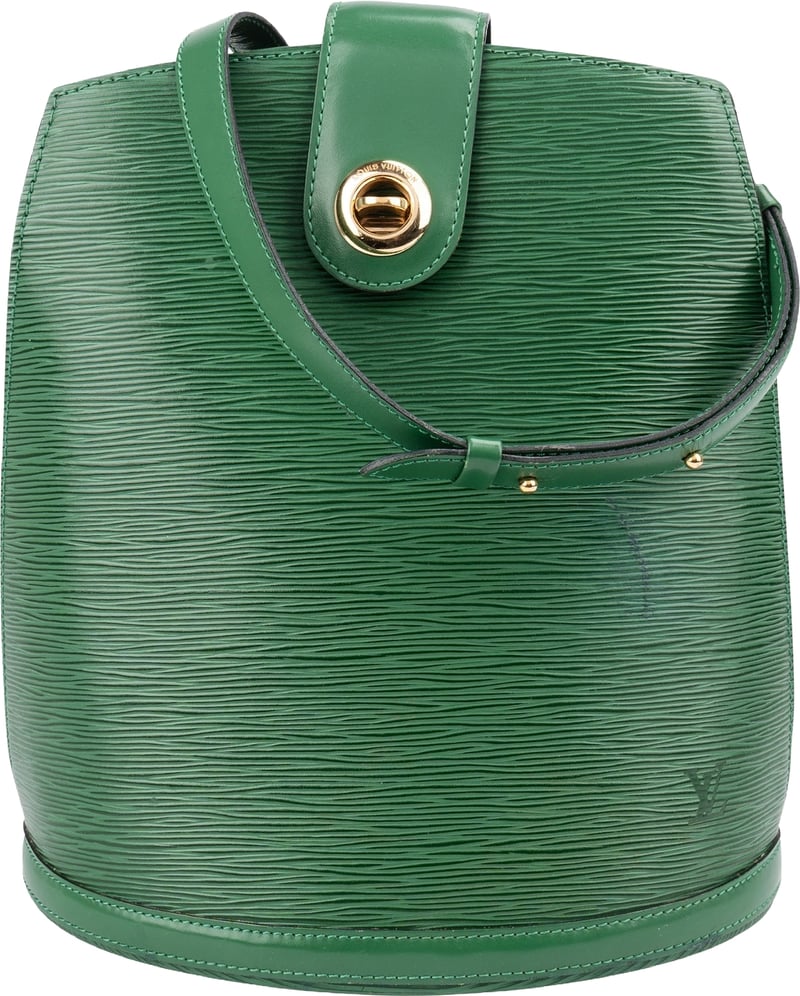 Louis Vuitton Vert Epi Leather Cluny Shoulder Bag