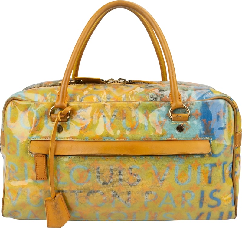 Louis Vuitton Limited Monogram Richard Prince Pulp Defile Weekender PM Handbag