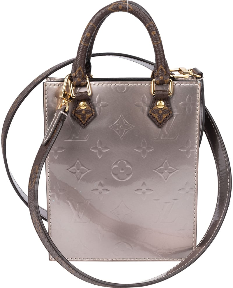 Louis Vuitton Vernis Monogram Petite Sac Plat Handbag