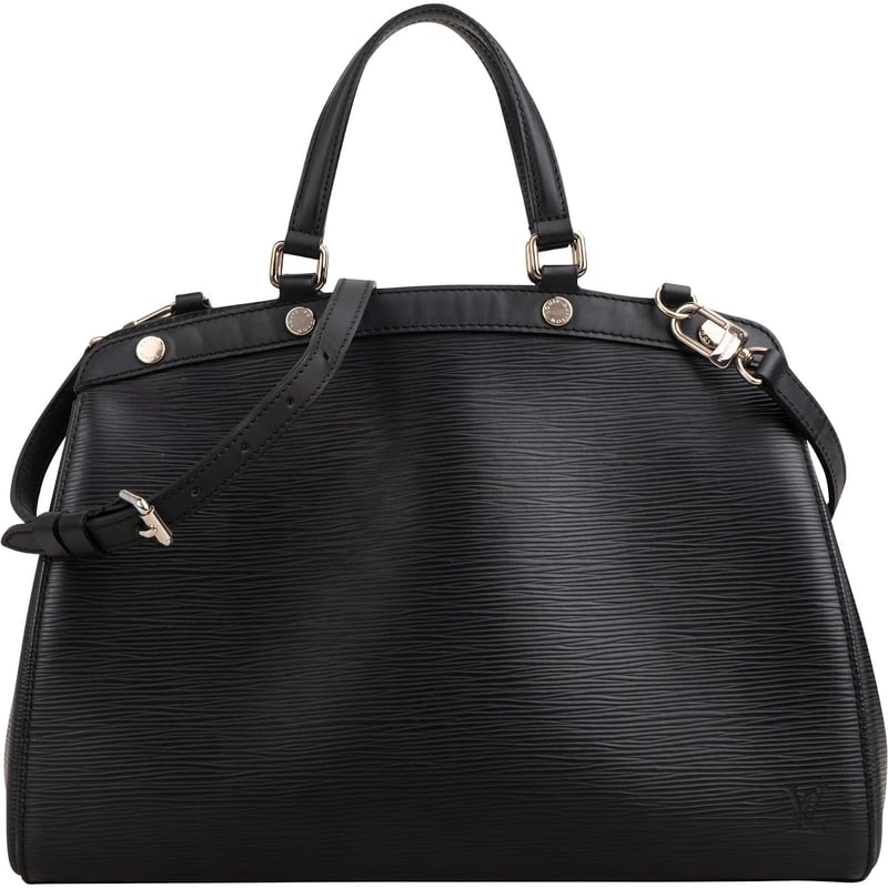 Louis Vuitton Noir Epi Leather Brea MM Handbag