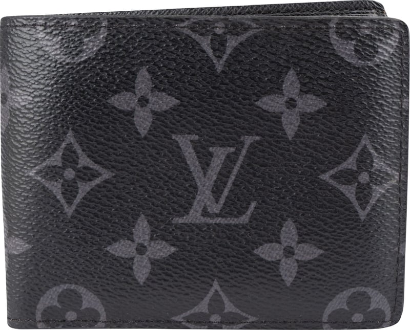 Louis Vuitton Monogram Eclipse Canvas Slender Wallet