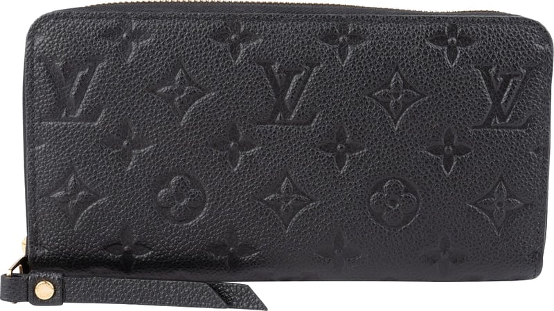 Louis Vuitton Leather Monogram Empreinte Zippy Wallet