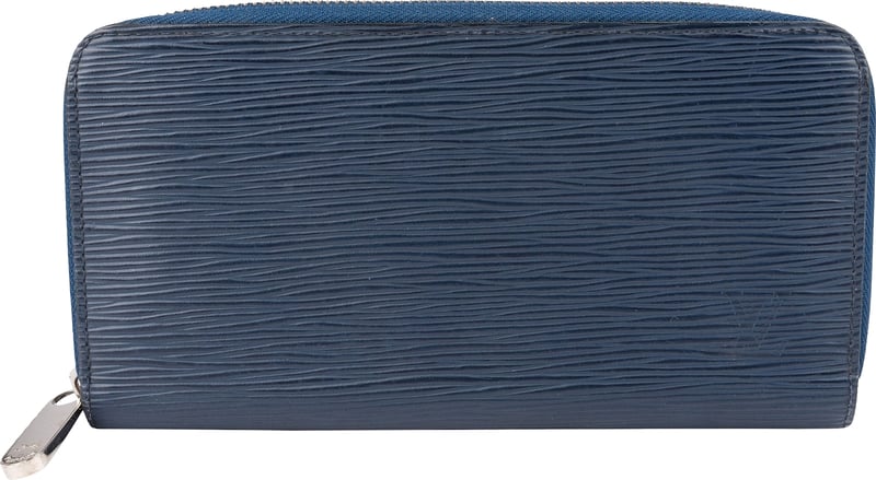 Louis Vuitton Blue Epi Leather Zippy Wallet