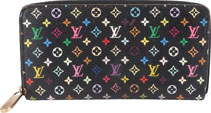 Louis Vuitton Canvas Monogram Multicolor Zippy Wallet
