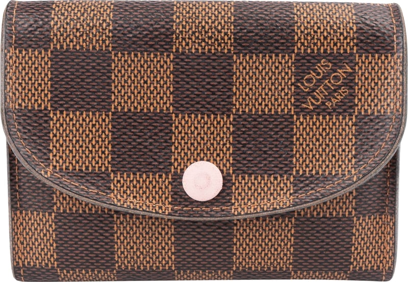 Louis Vuitton Monogram Damier Ebene Rosalie Coin Purse Mini Wallet