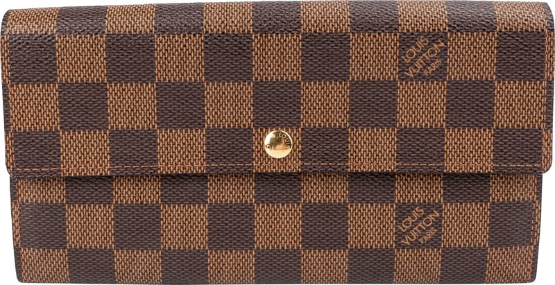 Louis Vuitton Monogram Damier Ebene Sarah Wallet