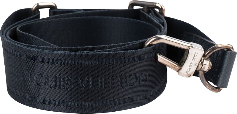 Louis Vuitton Blue Taiga Leather & Cotton Bandoulière Bag Strap