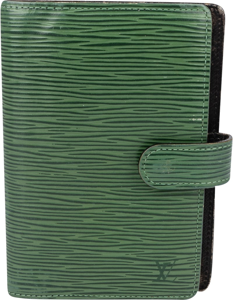 Louis Vuitton Green Taiga Leather Agenda PM