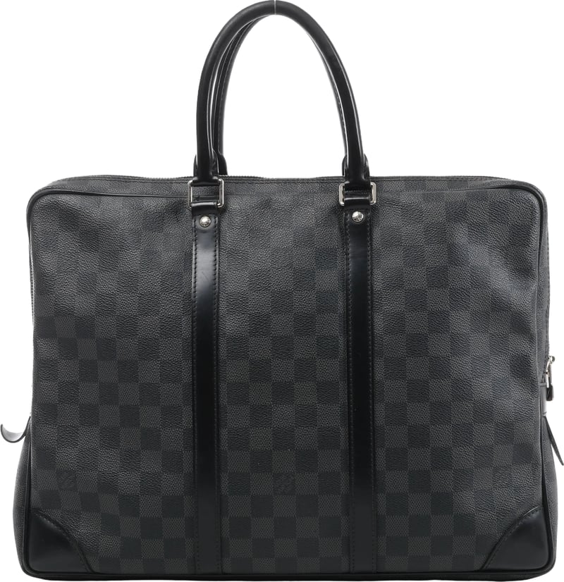Louis Vuitton Porte Document Voyages Damier Graphite Handbag in Black N41125