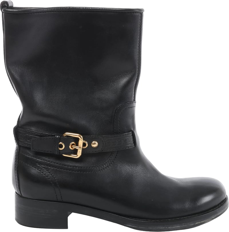 Louis Vuitton Susan 10 years Leather Ankle Boots in Black CL0160, Size EU 39.5