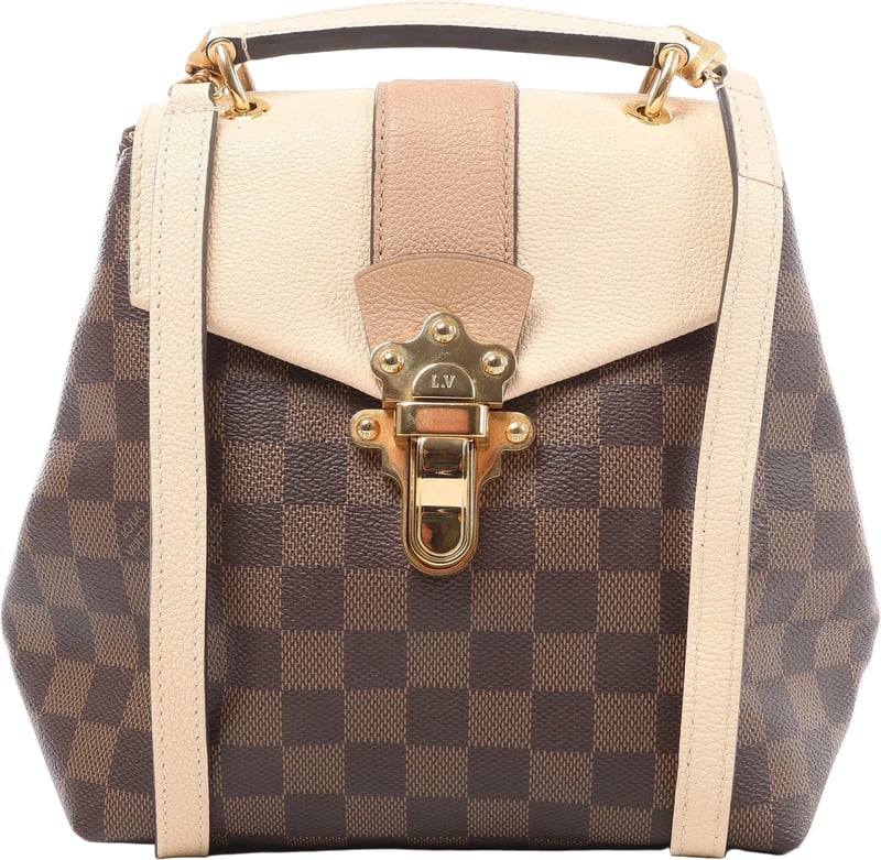 Louis Vuitton Clapton Damier Ebene Backpack in Brown x Beige N42259