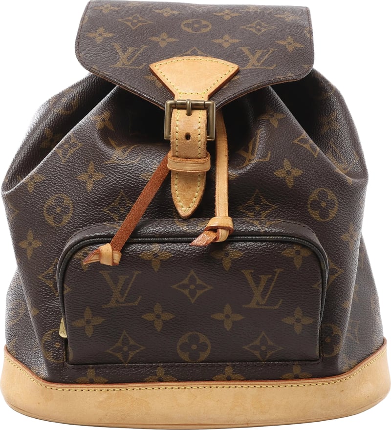Louis Vuitton Montsouris MM Monogram Backpack in Brown M51136