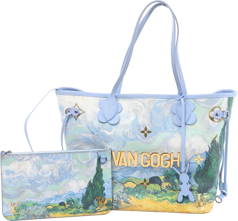 Louis Vuitton Neverfull MM Masters Collection Shoulder Bag in Blue M43331