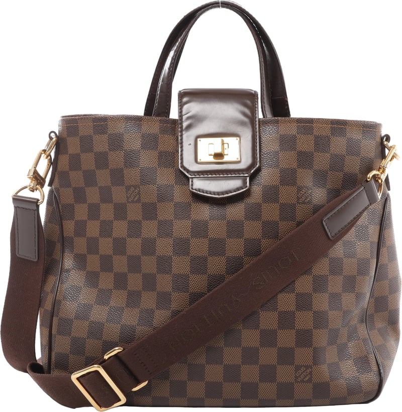 Louis Vuitton Cabas Rosebery Damier Ebene 2Way Handbag in Brown N41177