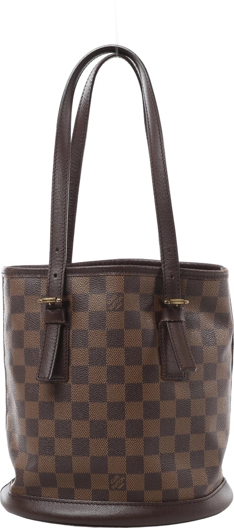 Louis Vuitton Marais Damier Ebene Shoulder Bag in Brown N42240