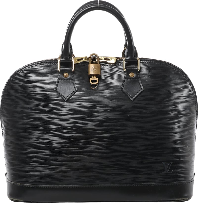 Louis Vuitton Alma PM Epi Leather Handbag in Black M40302