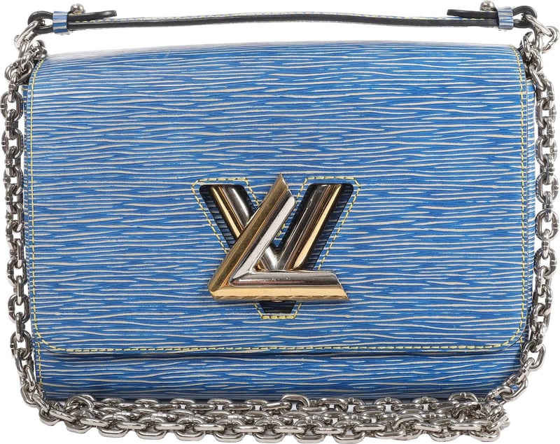 Louis Vuitton Twist MM Epi Leather Crossbody Bag in Blue M50271