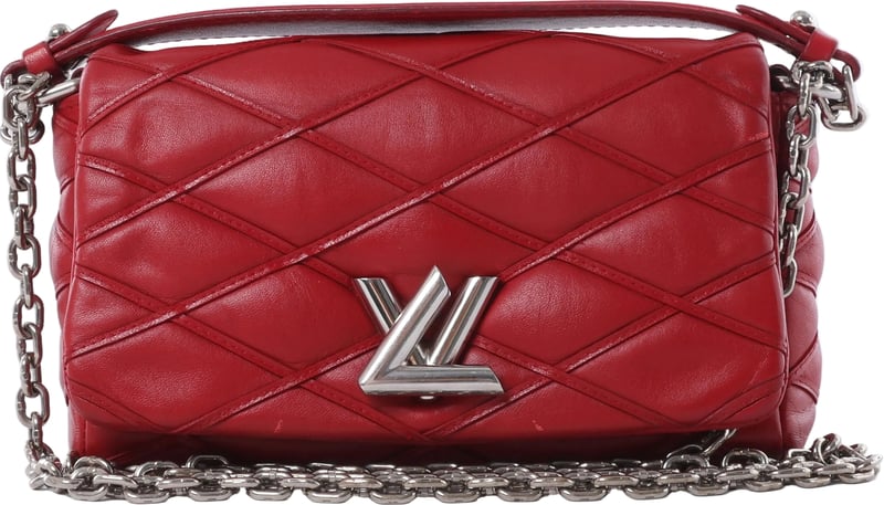 Louis Vuitton Malletage GO 14 Shoulder Bag in Red