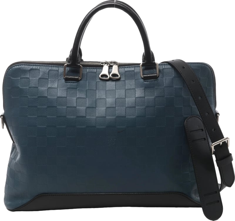 Louis Vuitton Avenue Damier Infini Briefcase 2Way Handbag in Blue N41021