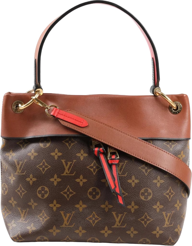 Louis Vuitton Monogram Tuileries Besace 2Way Handbag in Brown x Red M43157