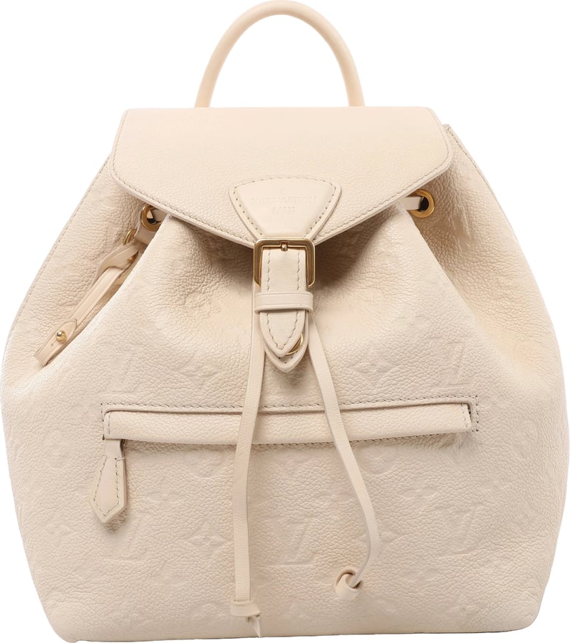 Louis Vuitton Montsouris PM Monogram Empreinte Backpack in Beige M45397
