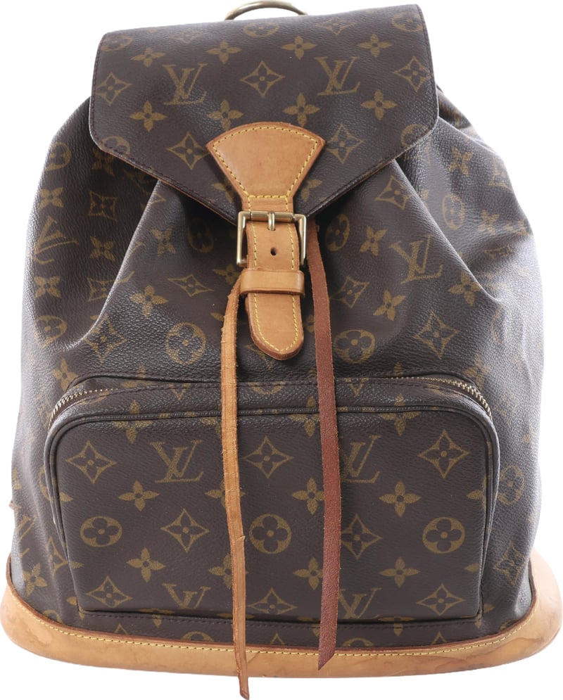 Louis Vuitton Montsouris GM Monogram Canvas Vintage Backpack in Brown M51135