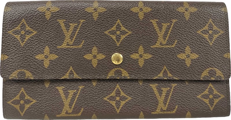 Louis Vuitton Porte Tresor International Monogram Canvas long