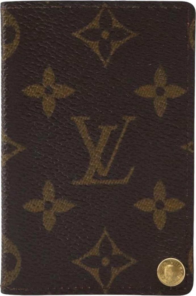 Louis Vuitton Porte Cartes Pression Card Case Monogram Canvas