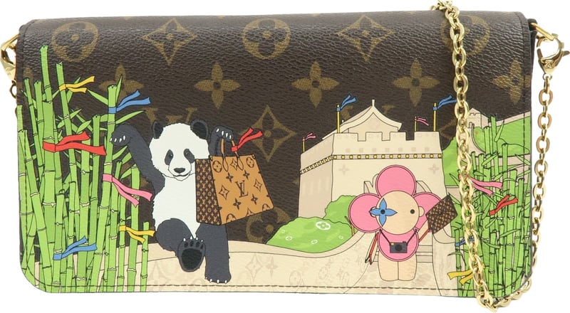 Louis Vuitton Felicie Pochette Limited Edition Vivienne Xmas Monogram Canvas