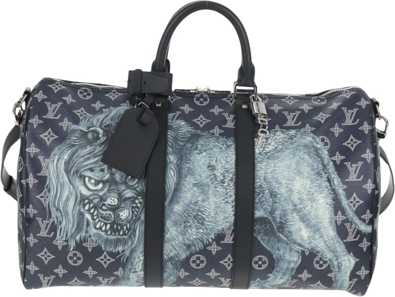 Louis Vuitton Keepall Bandouliere Limited Edition Chapman Savane Monogram Canvas 45