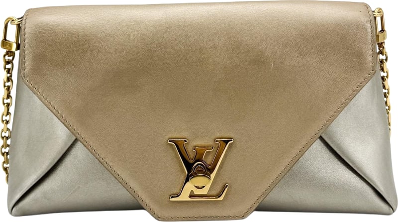 Louis Vuitton Love Note Chain Clutch Leather