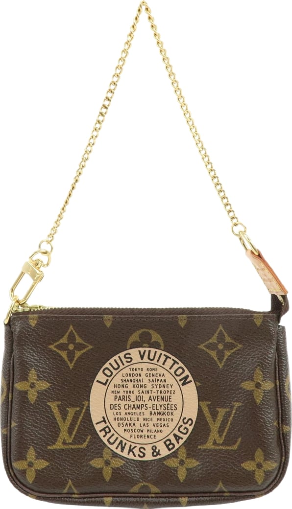 Louis Vuitton Pochette Accessoires Limited Edition Monogram Canvas Mini