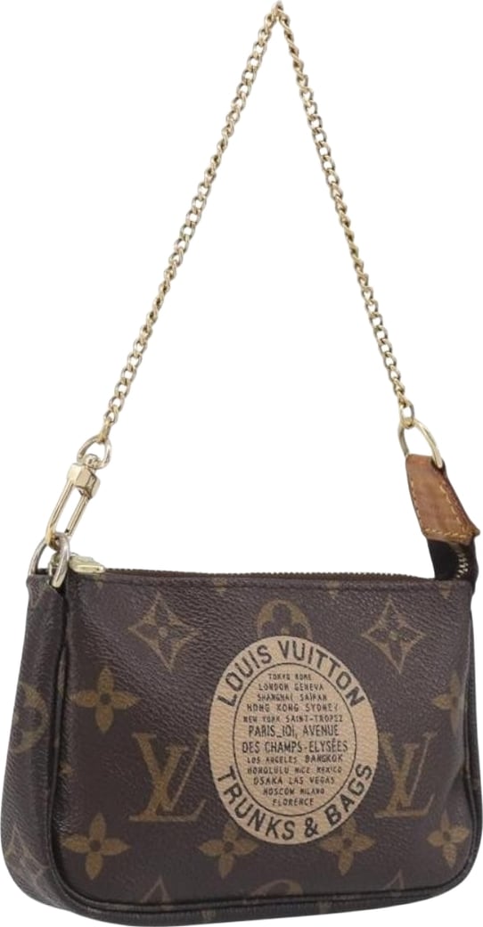 Louis Vuitton Pochette Accessoires Limited Edition Monogram Canvas Mini