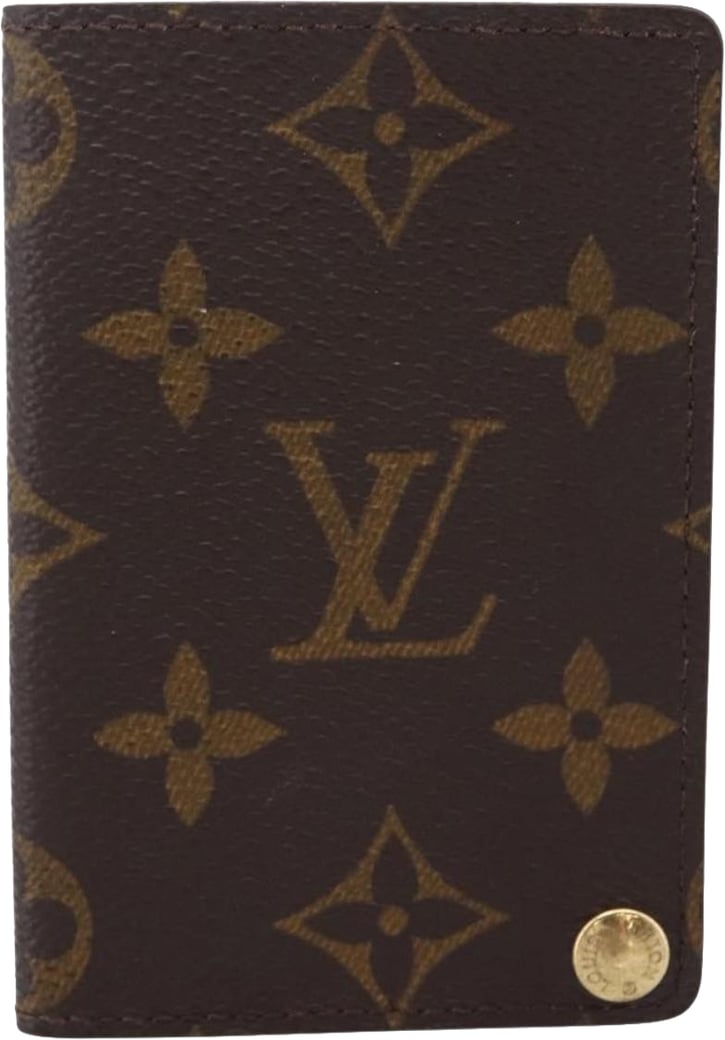 Louis Vuitton Porte Cartes Pression Card Case Monogram Canvas