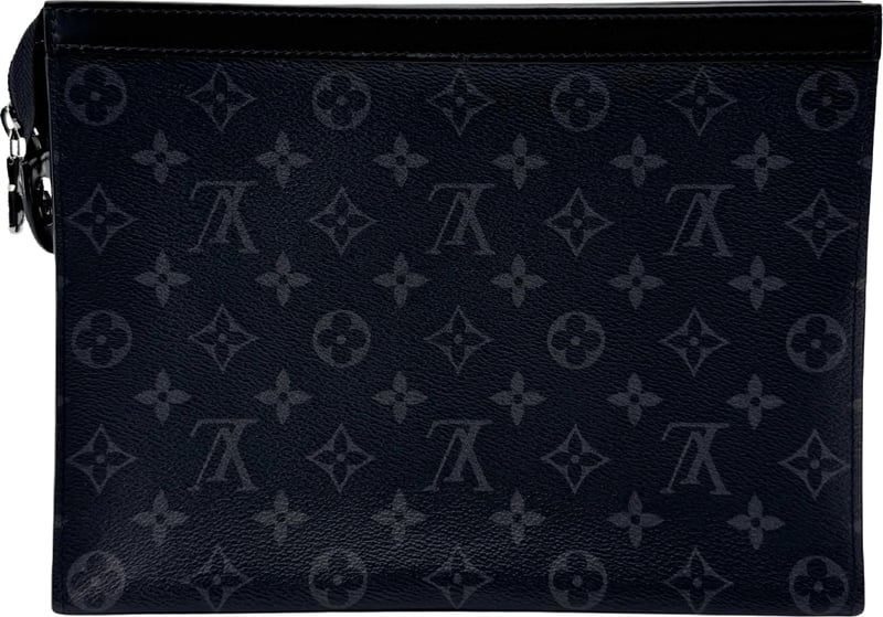 Louis Vuitton Pochette Voyage Monogram Eclipse Canvas MM
