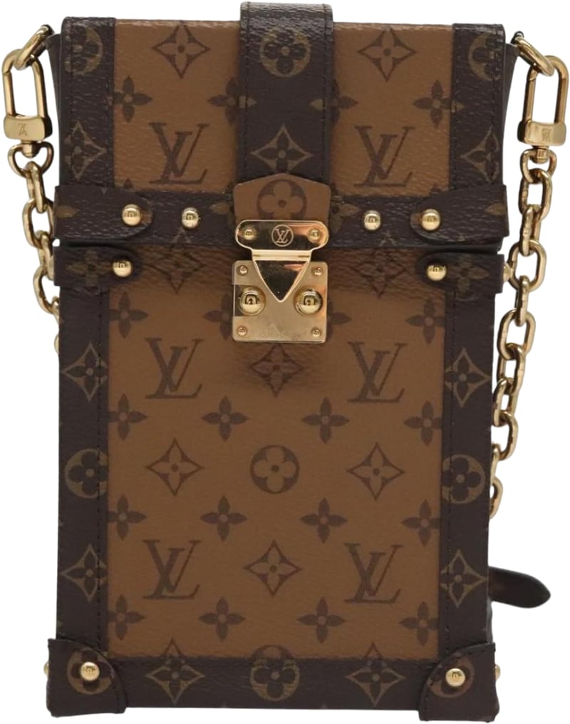 Louis Vuitton Vertical Trunk Pochette Reverse Monogram Canvas