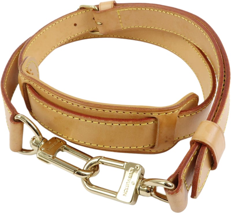 Louis Vuitton Adjustable Shoulder Strap Vachetta Leather Medium