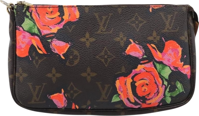 Louis Vuitton Pochette Accessoires Limited Edition Monogram Roses MM