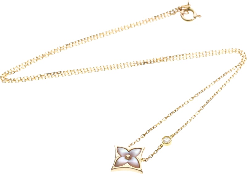 Louis Vuitton Color Blossom BB Star Pendant 18K Rose Gold with Diamond and Mother of Pearl