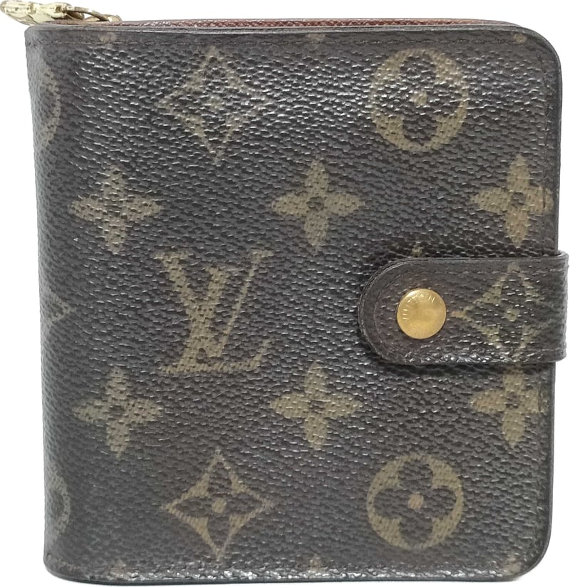 Louis Vuitton Compact Zip Perforated Monogram Canvas