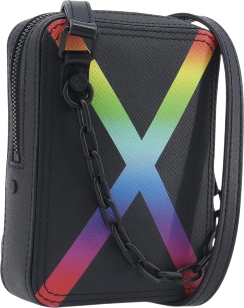 Louis Vuitton Danube Messenger Rainbow Taiga Leather