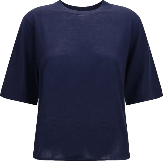 Loulou De Saison Blue Cashmere T-Shirt