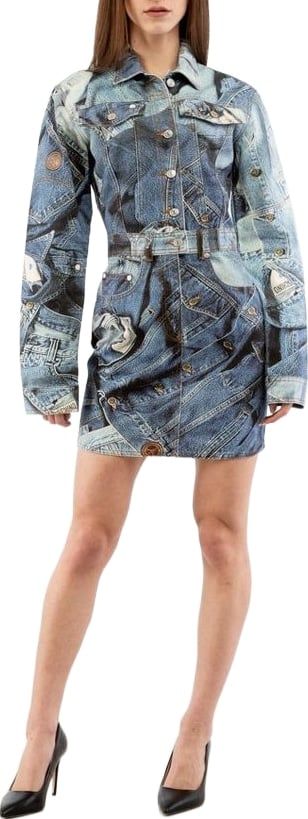 Love Moschino Multicolor Cotton Casual Dress