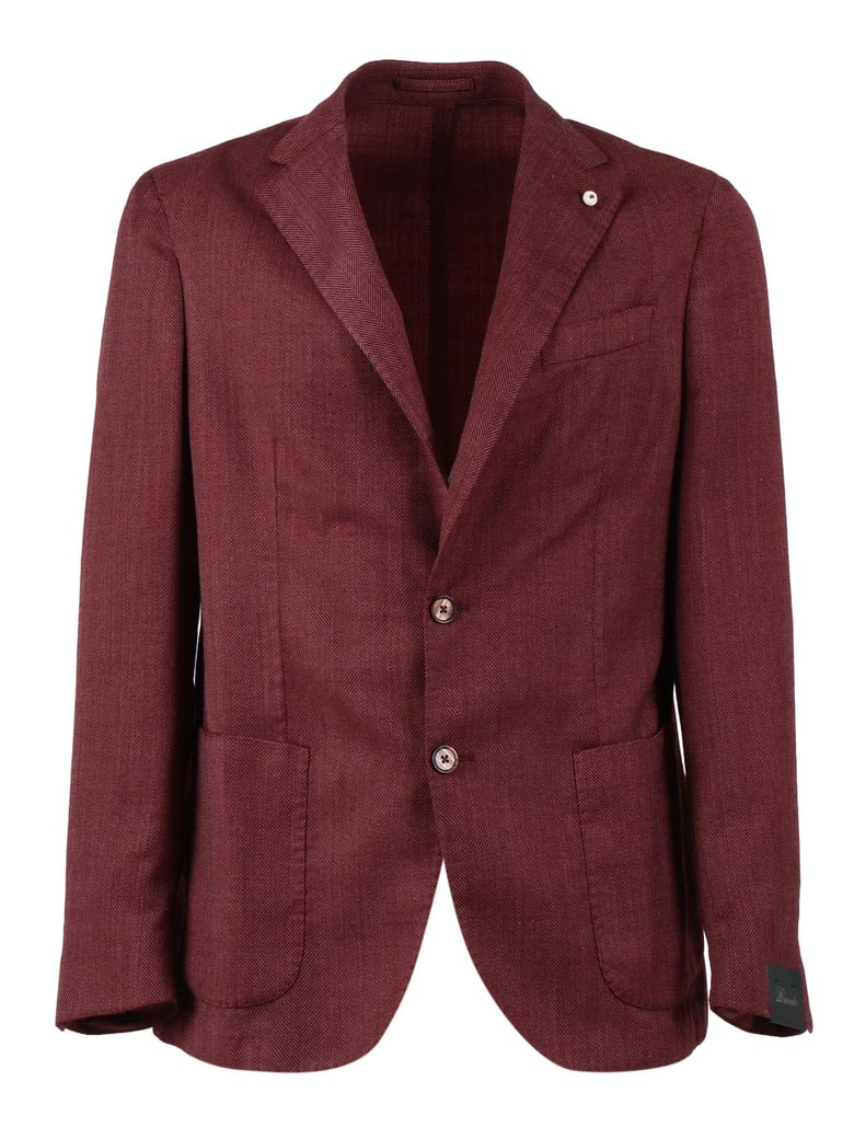 Burgundy Tailored Drop S Blazer