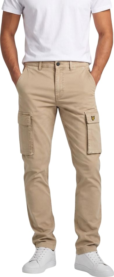 Lyle & Scott Beige Cotton Cargo Pants