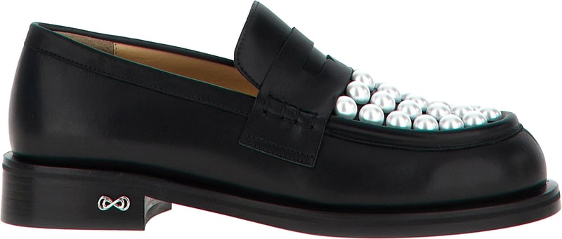 MACH & MACH Bicolor Calfskin Slip-On Loafers