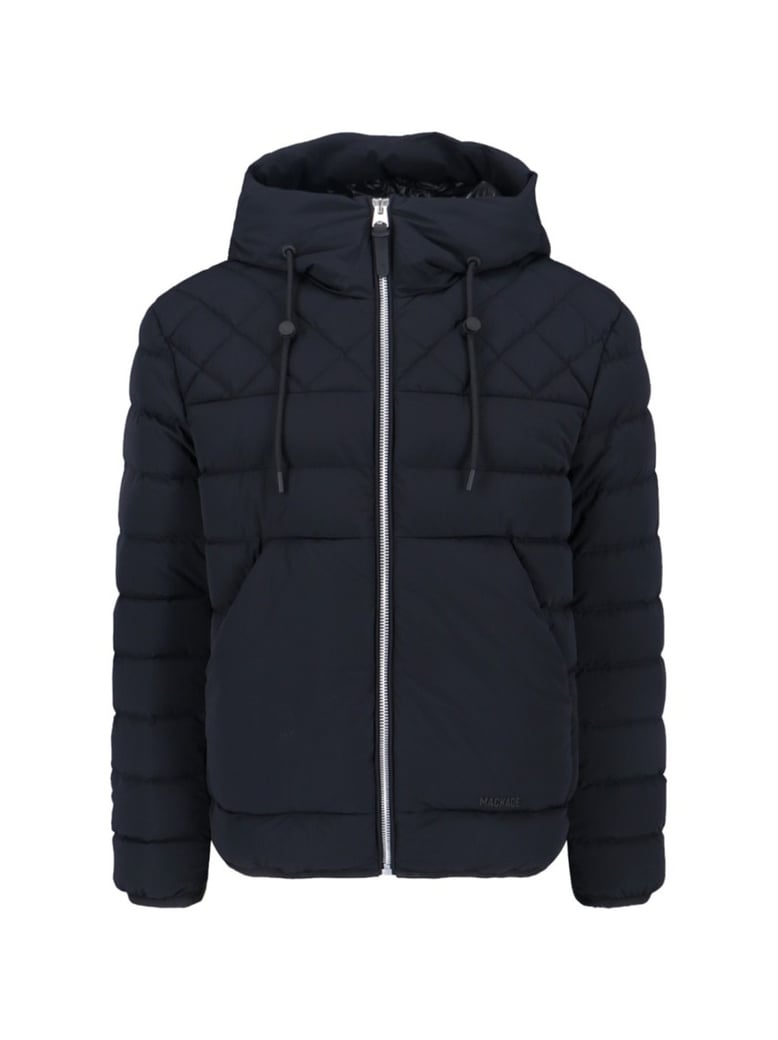 Adjustable Hood Quilted Down Jacket